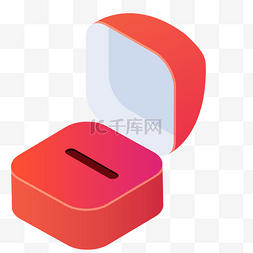 戒指盒图片_红色的戒指盒