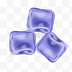 冰块合成图片_创意合成蓝色的冰块效果设计
