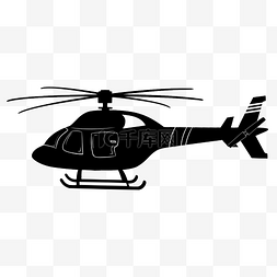 直升机线框图片_直升机剪影