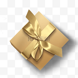 创意礼物盒素材图片_金色礼物盒
