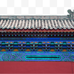 北京天坛古代城墙建筑