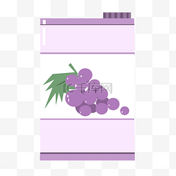美食紫色葡萄汁