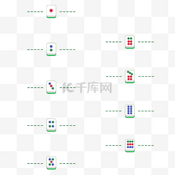 数字标签图片_麻将数字分隔符