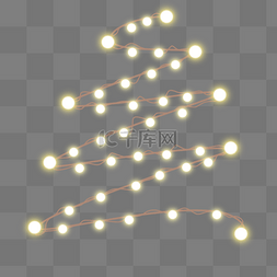 圣诞串灯图片_christmas light 温暖闪烁串灯