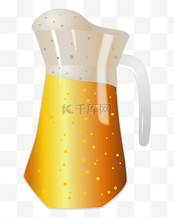 啤酒泡沫素材图片_装啤酒杯子免抠图