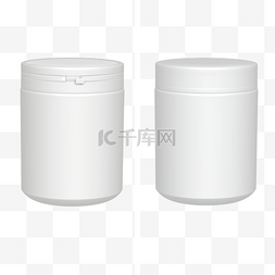 塑料罐子图片_白色塑料罐子样机