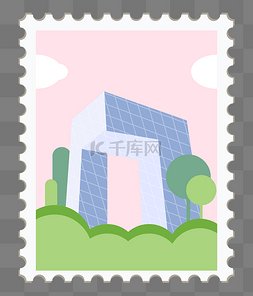建筑邮票装饰