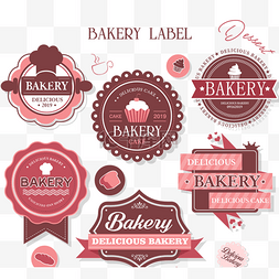 烘焙标签图片_面包蛋糕面包店徽标