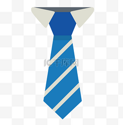 韩国名族服饰图片_蓝色条纹领带