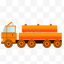 橙色货运车车辆