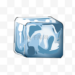 奶茶蓝色图片_蓝色冰块融化的冰块