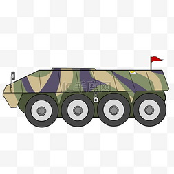 军事迷彩装甲车