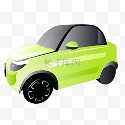 果绿色小汽车