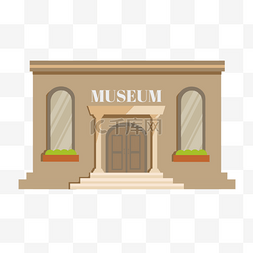 博物馆建筑周边展览藏品