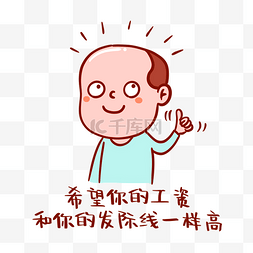 中年包图片_发际线搞笑表情包