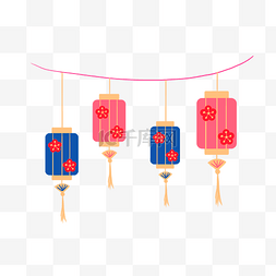 新年灯笼挂饰图片_节日灯笼挂饰