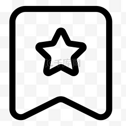 五角星的图标图片_黑色的勋章图标设计