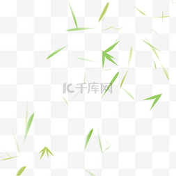 绿色竹叶中国风装饰