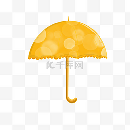 夏日黄色太阳伞防晒