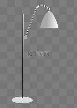 白色落地灯图片_白色的落地灯插画