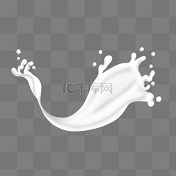 卡通液体牛奶图片_卡通白色液体插图