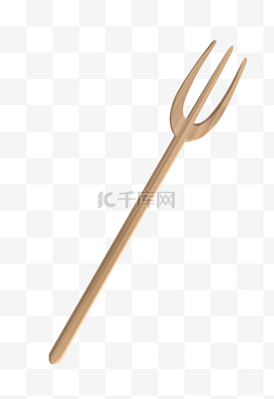 木头材质叉子