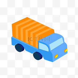 蓝色货车货运