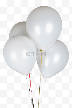 氢气素材图片_白色氢气球装饰