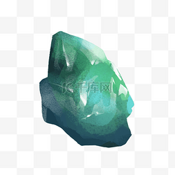 绿色水晶图片_清新矿物夏季矿石