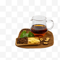 红糖姜茶图图片_养生红糖姜茶