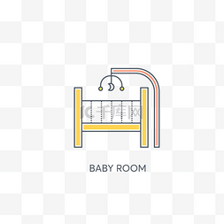 婴儿床插画图片_卡通婴儿床免抠图