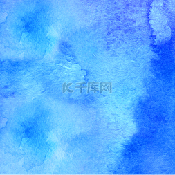 蓝色冰背景psd图片_冰蓝色水彩背景