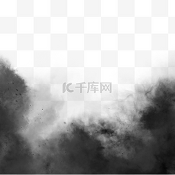 烟创意图片_黑色创意感手绘烟雾边框