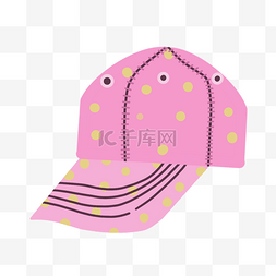 粉色卡通鸭舌帽