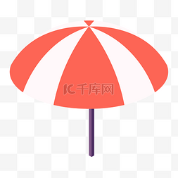 室外遮阳伞图片_橙白色遮阳伞