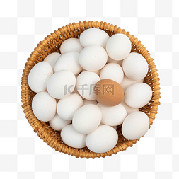 白皮鸡蛋图片_一筐鸡蛋