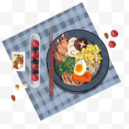 日式美食插画图片_新鲜的日式料理
