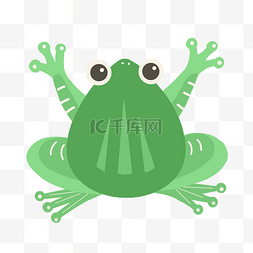 绿色手绘青蛙图片_可爱青蛙