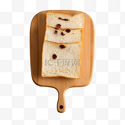木质圆图片_灰色圆弧菜板上的面包食物元素