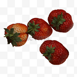 实拍种植四个大草莓