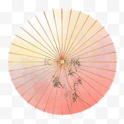 粉色水彩图片_粉色水彩油纸伞