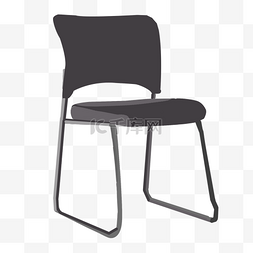 黑色的椅子图片_黑色椅子家具插画