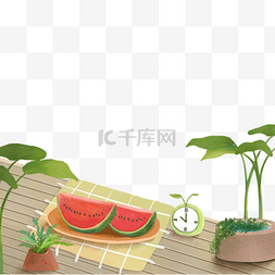 炎炎夏日吃西瓜