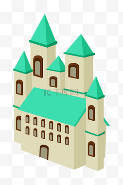 立体城堡建筑童话屋