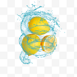 水果柠檬组合图