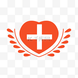 红十字爱心标签