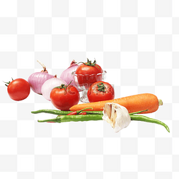 厨房蔬菜食材图片_番茄胡萝卜辣椒洋葱大蒜