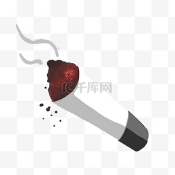 芙蓉王香烟图片_燃烧的烟