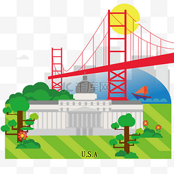 美国地标图片_美国USA城市旅游地标