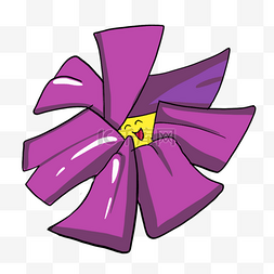 精美的紫色花朵插画